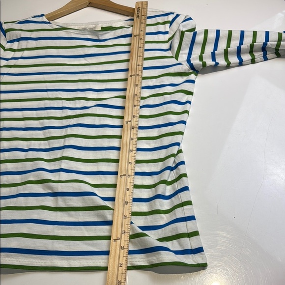 Seasalt Cornwall Striped Organic Cotton Sailor Top Size 8 - Picture 6 of 7